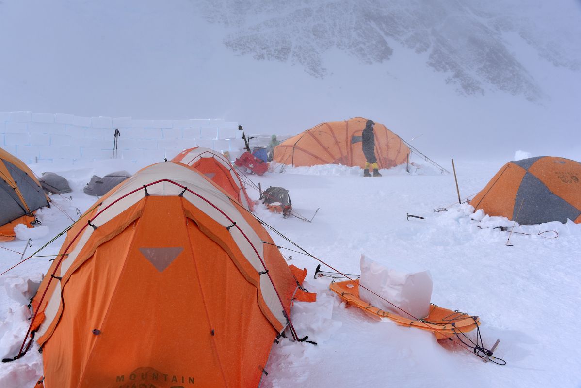 16B We Kept Our Backs Against The Tent Walls As The Winds Increased Dramatically On Day 7 At Mount Vinson Low Camp